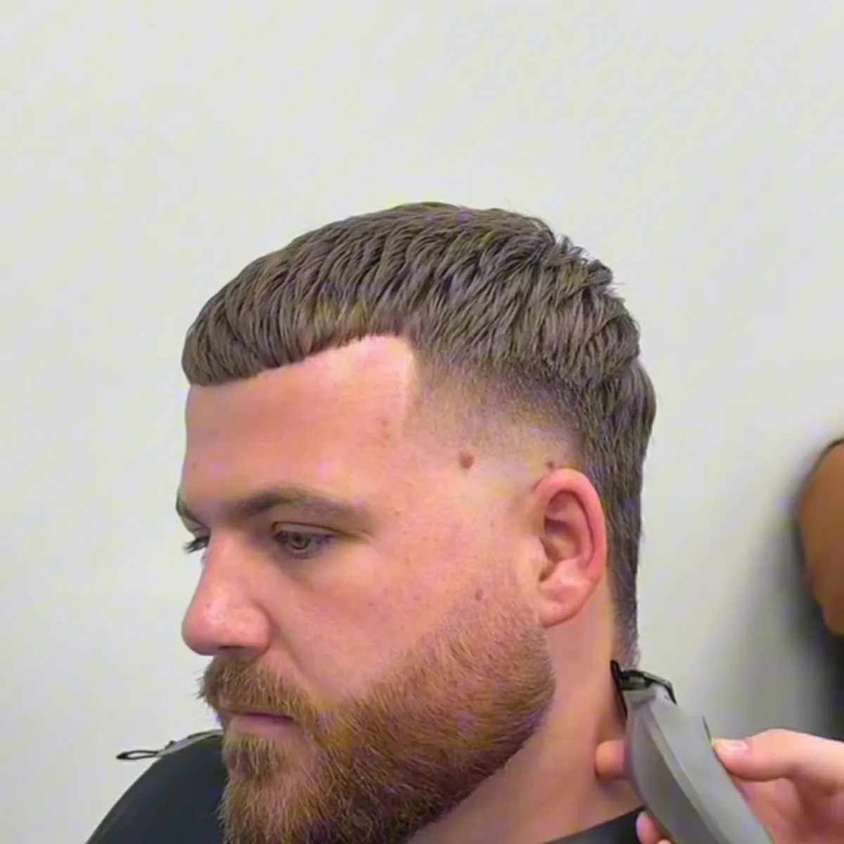 Crop and beard trim finished together